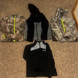 Lot of youth large jackets